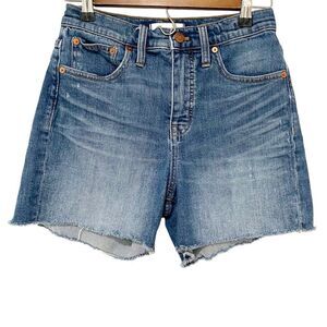 Madewell Medium Wash High Rise Denim Jean Shorts 25 Everyday Preppy Essentials
